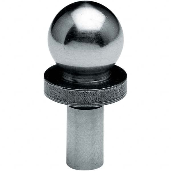 TE-CO - 1" Ball Diam, 1/2" Shank Diam, Alloy Steel Inspection Tooling Ball - Makers Industrial Supply