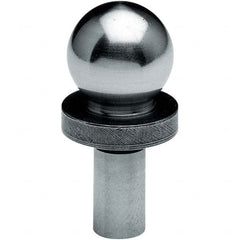 TE-CO - 1/2" Ball Diam, 3/8" Shank Diam, Alloy Steel Inspection Tooling Ball - Makers Industrial Supply