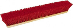 O-Cedar - 18" Heavy Duty Polypropylene Push Broom - 3-1/4" Bristle Length, Foam Block, Threaded Handle Connection, Handle Sold Separately - Makers Industrial Supply