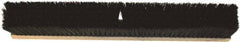 O-Cedar - 24" Medium Duty Polypropylene Push Broom - 3" Bristle Length, Wood Block, Threaded Handle Connection, Handle Sold Separately - Makers Industrial Supply