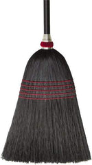 O-Cedar - 57" OAL Corn Bristle Broom - 42" Long Wood Handle, 15" Bristle Length, 14" Wide, Water Resistance - Makers Industrial Supply