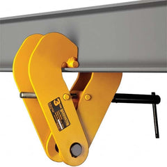 Harrington Hoist - Lifting Clamps Type: Beam Clamp Minimum Grip (Inch): 1 - Makers Industrial Supply