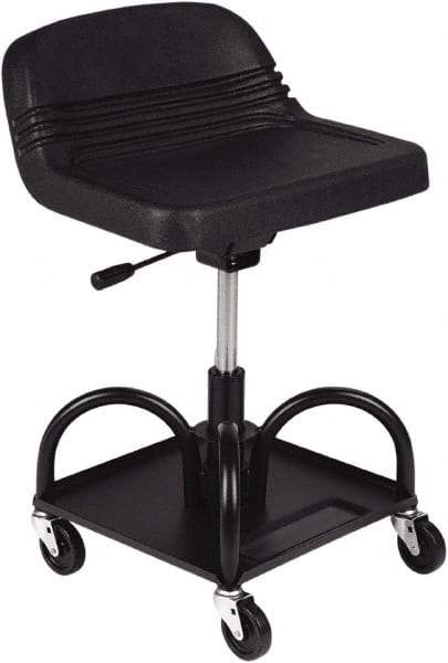 Whiteside - 480 Lb Capacity, 4 Wheel Adjustable Creeper Seat - Steel, 27" High x 15" Wide - Makers Industrial Supply