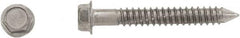 Powers Fasteners - 1/4" Diam, 2-3/4" Length Under Head, Hex Drive, Concrete Screw & Masonry Fastener - Stainless Steel, Passivated Finish, Includes 3/8" Hex Bit - Makers Industrial Supply