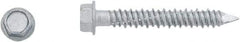 Powers Fasteners - 1/4" Diam, 2-3/4" Length Under Head, Hex Drive, Concrete Screw & Masonry Fastener - Stainless Steel, Perma-Seal Finish, Includes 3/8" Hex Bit - Makers Industrial Supply