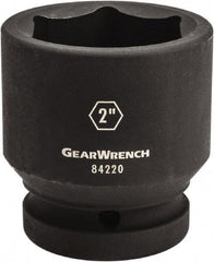 GearWrench - 1" Drive 2-3/8" Standard Impact Socket - 6 Points, 3-20/43" OAL - Makers Industrial Supply