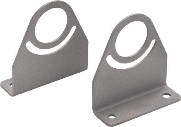 Waldmann Lighting - Task & Machine Light Mounting Bracket Set - Silver, For Use with Mach LED Plus 70 - Makers Industrial Supply