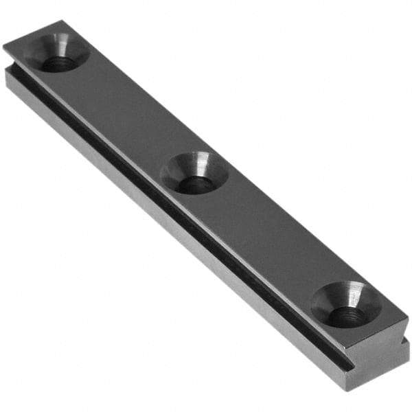 Raptor Workholding - 1 Piece Vise Straight Dovetail Master Jaw Insert - Steel, 1/2" Long, 3/8" High - Makers Industrial Supply