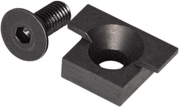 Raptor Workholding - 2 Piece Vise Jaw Plate - Steel, 1/2" Long - Makers Industrial Supply