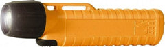 Underwater Kinetics - White Xenon Bulb, 38 Lumens, Industrial/Tactical Flashlight - Orange Plastic Body, 4 AA Alkaline Batteries Included - Makers Industrial Supply