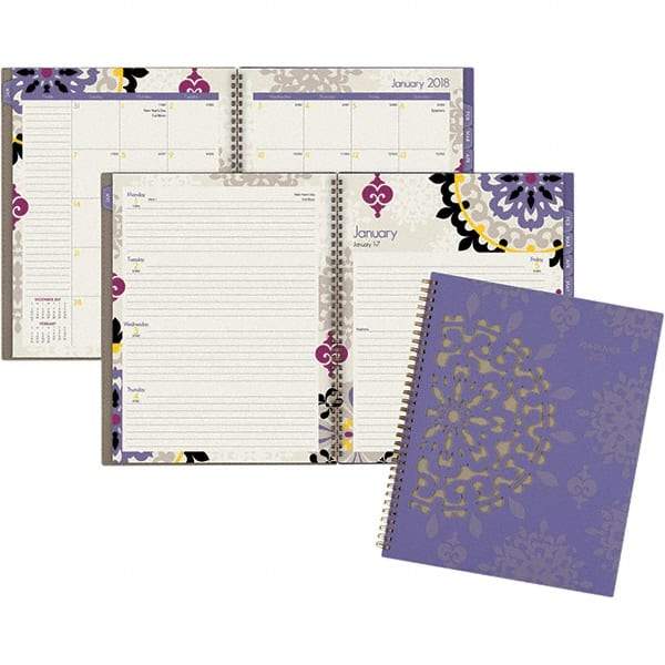 AT-A-GLANCE - 128 Sheet, 8-1/2 x 11", Weekly/Monthly Appointment Book - Purple - Makers Industrial Supply