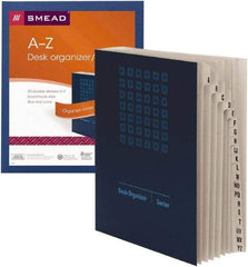 SMEAD - 9-7/8 x 11-3/4", Legal, Navy Blue, Index Folder - Makers Industrial Supply