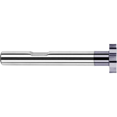 Harvey Tool - 3/4" Cut Diam, 0.04" Cut Width, 3/8" Shank, Straight-Tooth Woodruff Keyseat Cutter - Exact Industrial Supply