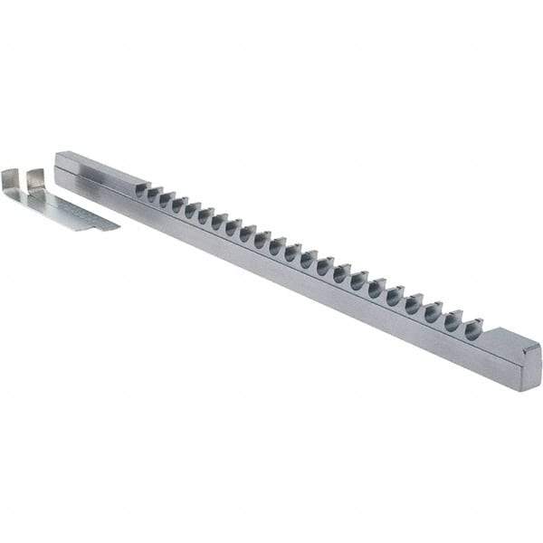 Dumont Minute Man - 8mm Keyway Width, Style C, Keyway Broach - High Speed Steel, TiAlN Finish, 3/8" Broach Body Width, 25/64" to 2-1/2" LOC, 11" OAL - Makers Industrial Supply