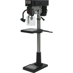 Jet - 17" Swing, Step Pulley Drill Press - 12 Speed, 1 hp, Single Phase - Makers Industrial Supply