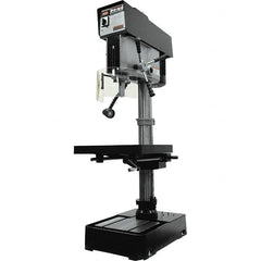 Jet - 10-7/16" Swing, Variable Speed Pulley Drill Press - Variable Speed, 2 hp, Three Phase - Makers Industrial Supply