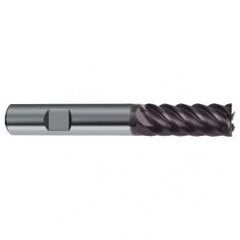 10mm Dia. - 72mm OAL - 45° Helix Firex Carbide End Mill - 6 FL - Makers Industrial Supply