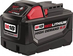 Milwaukee Tool - 18 Volt Lithium-Ion Power Tool Battery - 9 Ahr Capacity, Series M18 XC RED - Makers Industrial Supply