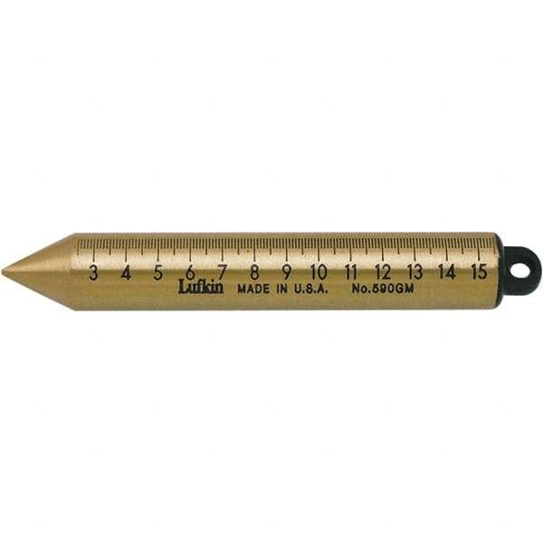 Lufkin - Plumb Bobs Weight (oz.): 20.00 Material: Brass - Makers Industrial Supply