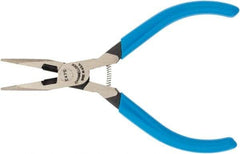 Channellock - 4.86" OAL, 1" Jaw Length, Long Nose Side Cutting Pliers - Standard Head, Cushion Grip Handles - Makers Industrial Supply