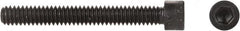 Made in USA - 1/4-28 UNF Hex Socket Drive, Socket Cap Screw - Alloy Steel, Black Oxide Finish, Fully Threaded, 2" Length Under Head - Makers Industrial Supply