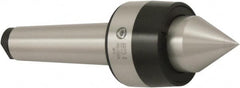 Bison - MT3 Morse Taper Shank, 48mm Head Diam, Live Center - 6,000 Max RPM, 28mm Point Diam, 1.28" Point Len, 440 Lb Max Workpiece, Standard Point - Makers Industrial Supply