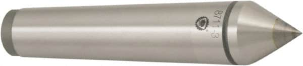 Bison - 2.51" Head Diam, Standard Point Solid Dead Center - 6MT Morse Taper, 18mm Point Diam - Makers Industrial Supply