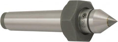 Bison - 1.24" Head Diam, Standard Point Solid Dead Center - 4MT Morse Taper, 14mm Point Diam - Makers Industrial Supply