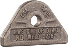 Mag-Mate - 3/8" ID, 1,000 Lb Capacity Pad Eye - Carbon Steel - Makers Industrial Supply