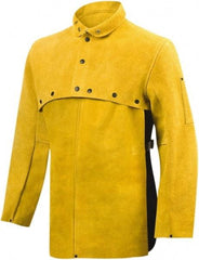 Steiner - Size XL, 20" Long, Cape Sleeves & Bib - Leather, Bourbon - Makers Industrial Supply