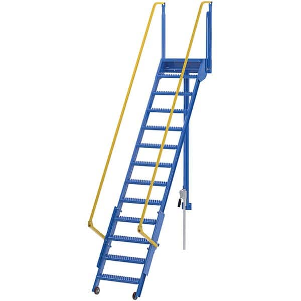 Vestil - Rolling & Wall Mounted Ladders & Platforms Type: Ladder Style: Mezzanine Ladder - Makers Industrial Supply