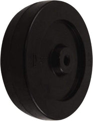 Caster Connection - 4 Inch Diameter x 1 Inch Wide, Hard Rubber Caster Wheel - 160 Lb. Capacity, 1-3/16 Inch Hub Length, 5/16 Inch Axle Diameter, Sleeve Bearing - Makers Industrial Supply