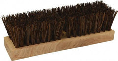 O-Cedar - 2" Bristle Length, Palmyra Deck Scrub Brush - 10" Long x 3" Wide Head, 10" OAL, Black, Wood Block - Makers Industrial Supply