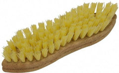 O-Cedar - 1" Bristle Length, Polypropylene Scrub Brush - 9" Long x 2-1/2" Wide Head, 9" OAL, Beige, Foam Block - Makers Industrial Supply