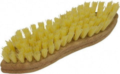 O-Cedar - 1" Bristle Length, Tampico Scrub Brush - 11" Long x 3" Wide Head, 11" OAL, Beige, Wood Block - Makers Industrial Supply