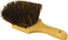 O-Cedar - 2" Bristle Length, Palmyra Utility Scrub Brush - 9" Long x 3" Wide Head, 9" OAL, Black, Wood Block - Makers Industrial Supply