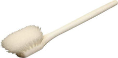 O-Cedar - 2" Bristle Length, Nylon Utility Scrub Brush - 20" Long x 3" Wide Head, 20" OAL, White, Foam Block - Makers Industrial Supply