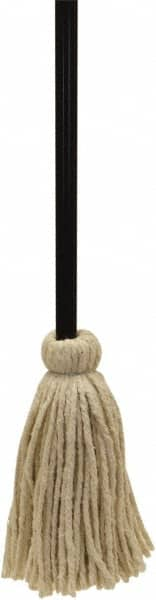 O-Cedar - White Deck Mop - 20" Long x 3-1/2" Wide Head, 48" Long Handle, Cotton Head - Makers Industrial Supply