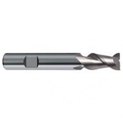 14mm Dia. - 83mm OAL - 45° Helix Bright Carbide End Mill - 2 FL - Makers Industrial Supply