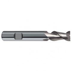 14mm Dia. - 83mm OAL - 45° Helix Bright Carbide End Mill - 2 FL - Makers Industrial Supply