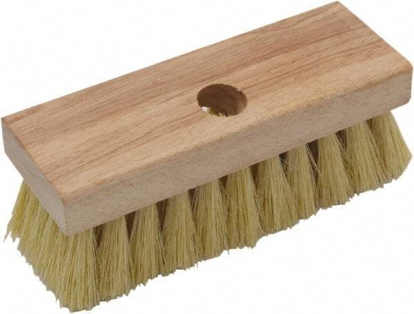 O-Cedar - Tampico Surface Preparation Roof Brush - 2" Bristle Length, 7" Wide, Wood Handle - Makers Industrial Supply