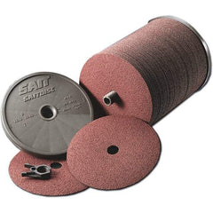 Sait - 4-1/2" Diam 7/8" Hole 80 Grit Fiber Disc - Aluminum Oxide, 11,000 Max RPM - Makers Industrial Supply