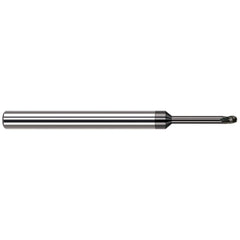 Harvey Tool - Ball End Mills; Mill Diameter (Inch): 3/32 ; Mill Diameter (Decimal Inch): 0.0930 ; Number of Flutes: 3 ; Length of Cut (Decimal Inch): 0.1390 ; Material: Solid Carbide ; Overall Length (Inch): 2-1/2 - Exact Industrial Supply