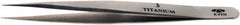 Aven - 4-7/8" OAL 3 Precision Tweezers - Fine Straight Point - Makers Industrial Supply