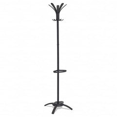 Alba - Coat Racks, Hooks & Shelving Type: Floor Rack Number of Hooks: 10 - Makers Industrial Supply