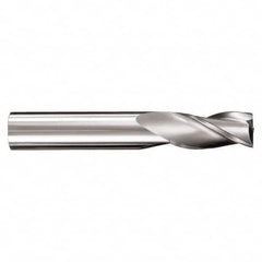 SGS - 1/4", 3/8" LOC, 1/4" Shank Diam, 4" OAL, 6 Flute, Solid Carbide Square End Mill - Single End, Ti-NAMITE-X Finish, Spiral Flute, 41° Helix, Centercutting, Right Hand Cut, Right Hand Flute, Series 51L - Makers Industrial Supply