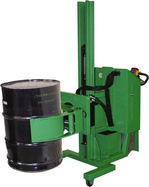 Valley Craft - 1,000 Lb Load Capacity, 30 & 55 Gal Drum Stacker/Rotator - 32" Wide x 78" High, 4 Steel Wheels - Makers Industrial Supply