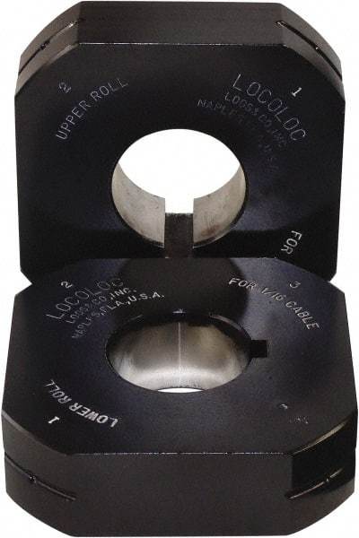 Loos & Co. - 3/32" Ball Terminal Roll Crimping Die - Metal/Black - Makers Industrial Supply