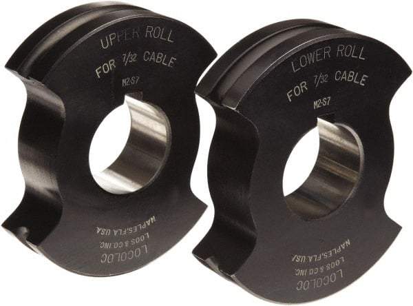 Loos & Co. - 5/16" Straight Shank Terminal Roll Crimping Die - Metal/Black - Makers Industrial Supply