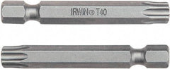 Irwin - T7 Torx Bit - 1/4" Hex Drive, 3-1/2" OAL - Makers Industrial Supply